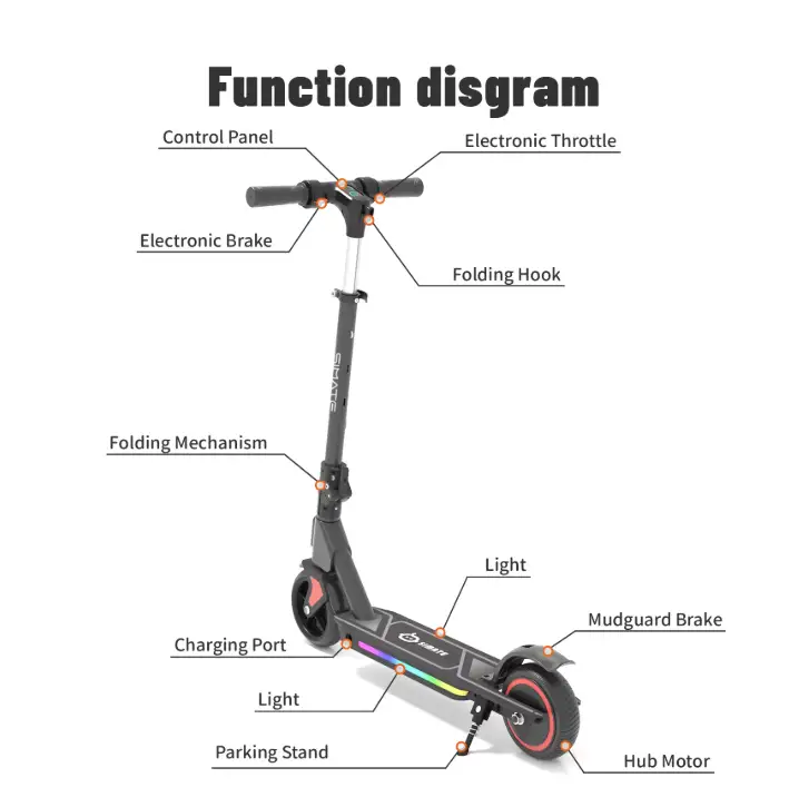 SIMATE Electric Scooter for Kids Ages 6-14 (Approx: $200 Value)
