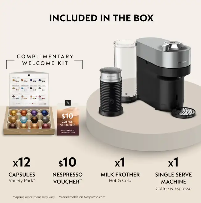 Nespresso Vertuo Espresso Machine (Approx: $200 value)